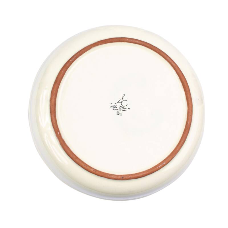 Novica Handmade Saguaro Ceramic Serving Bowl