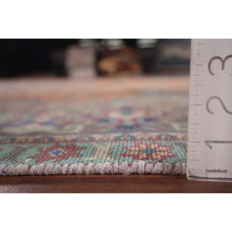 Tabriz Persian Vintage Area Rug Hand-Knotted Traditional Wool Carpet - 9'6"x 12'10"