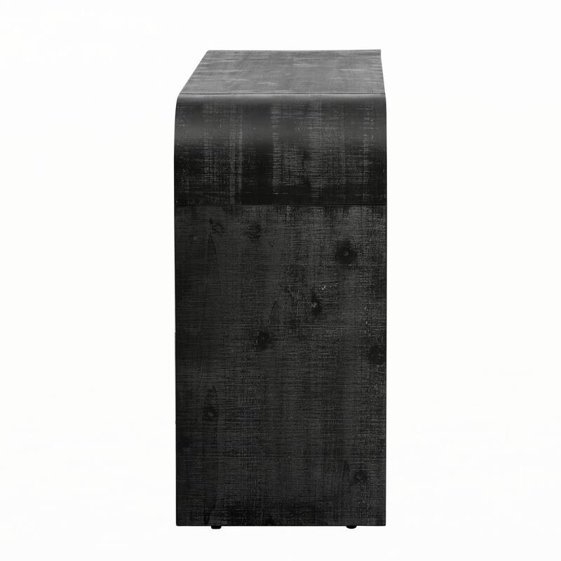 Unique Retro Silhouette Console Table(Antique Black)