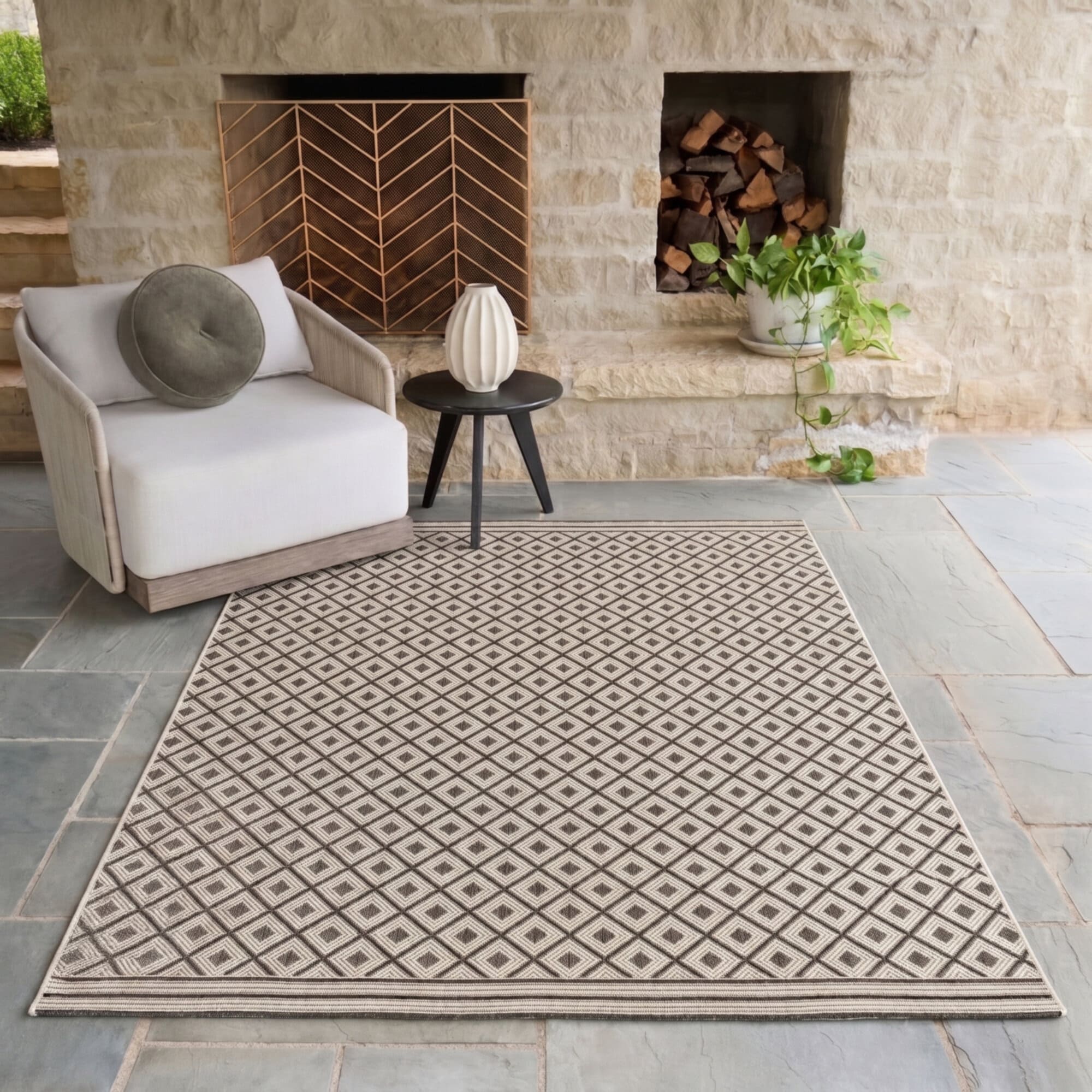 Balta Rugs Abeyta Trellis Patio Indoor/Outdoor Area Rug