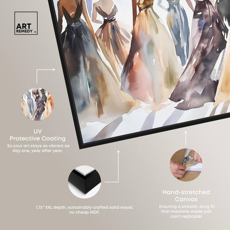 Model Lineup Canvas by Art Remedy