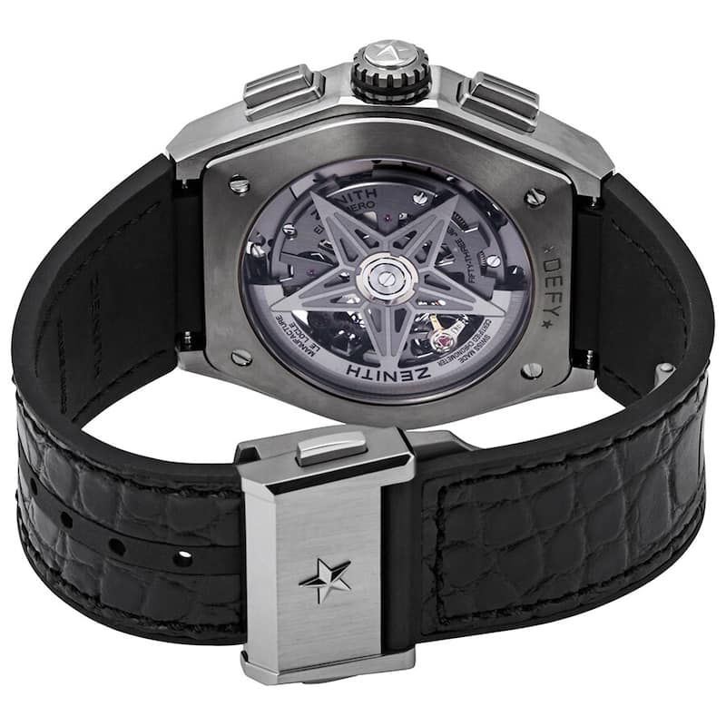 Zenith Defy El Primero 21 Chronograph Automatic Skeletal Dial Titanium Men's Watch - Stainless Case