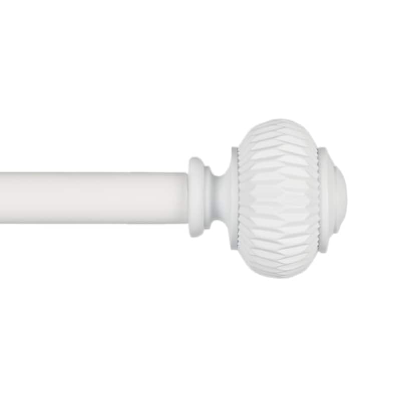 Lauren Ralph Lauren Cayson 1" Adjustable Window Curtain Rod and Finial Set