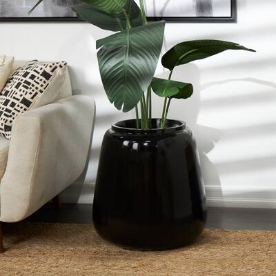 Black Resin Vase