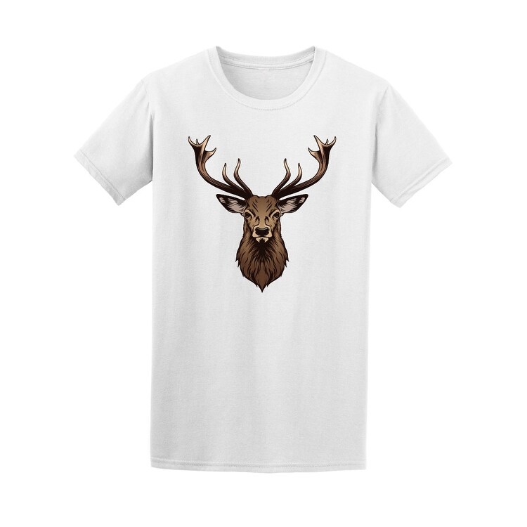 Shop Beautiful Deer Head Graphic Tee Men S Image By Shutterstock