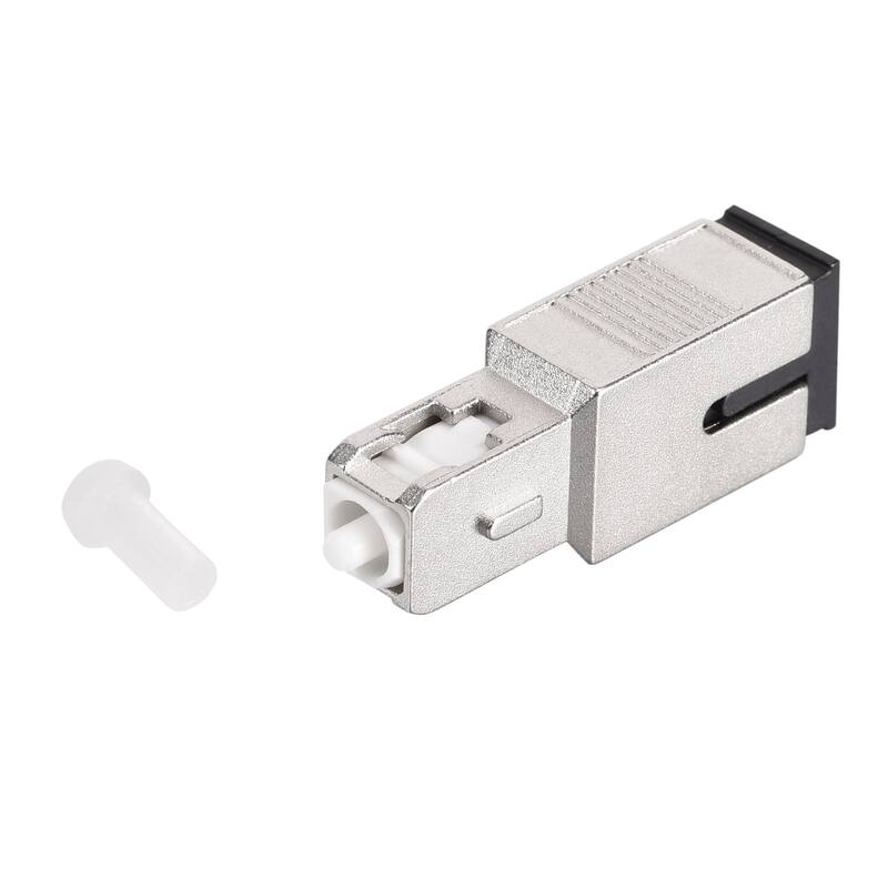 10dB SC Fiber Optic Attenuator,SC/UPC to SC/UPC Single Mode 9/125 Adapter - Black,Silver