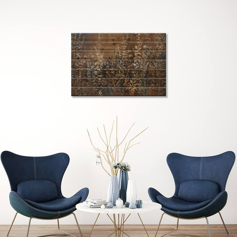 End Of Season I Print On Wood by Tim OToole - Multi-Color