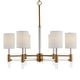 preview thumbnail 1 of 6, Uttermost 21380 Welkin 6 Light 30" Wide Chandelier Warm Brass