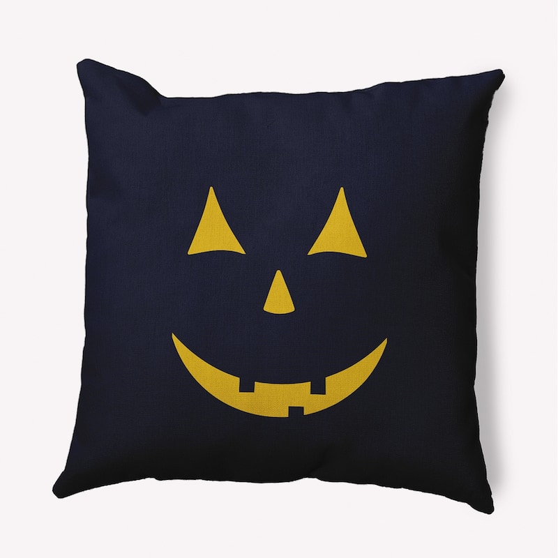Halloween JackoLantern Accent Pillow - Navy - 18" x 18"