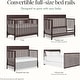 preview thumbnail 3 of 2, Evolur Atlas Full Size Bed Rails in Roasted Chestnut, Durable Hardwood, Child Comfortable, Simple & Secure Installion