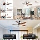 preview thumbnail 53 of 71, 45 Inch / 52 Inch White Ceiling Fan with Dimmable LED Light and Remote, 6-Speed Reversible DC Motor, ABS Blades