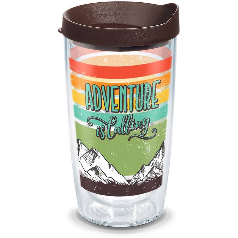 Tervis Adventure is Calling Made in USA Double Walled Insulated Travel Tumbler, Classic - 16oz