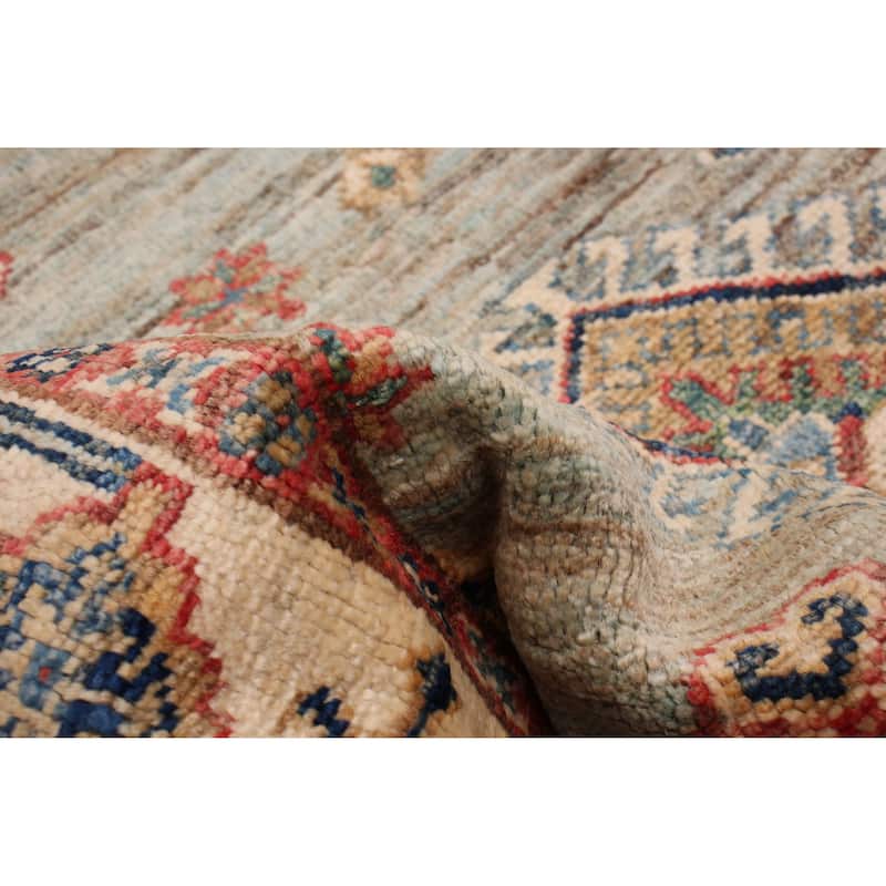 ECARPETGALLERY Hand-knotted Aryana Green Wool Rug - 2'8 x 8'4