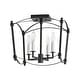 preview thumbnail 15 of 26, French Farmhouse Candle Curved Cage Ceiling Light 14.6in