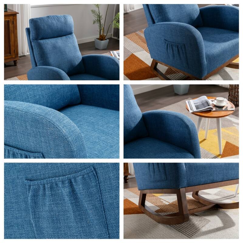 Living Room Comfortable Rocking Chair Living Room Chair - 39.70'' H x 27.16'' W x 37'' D
