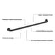 preview thumbnail 8 of 30, 36-Inch Stainless Steel Bathroom Safety Grab Bar