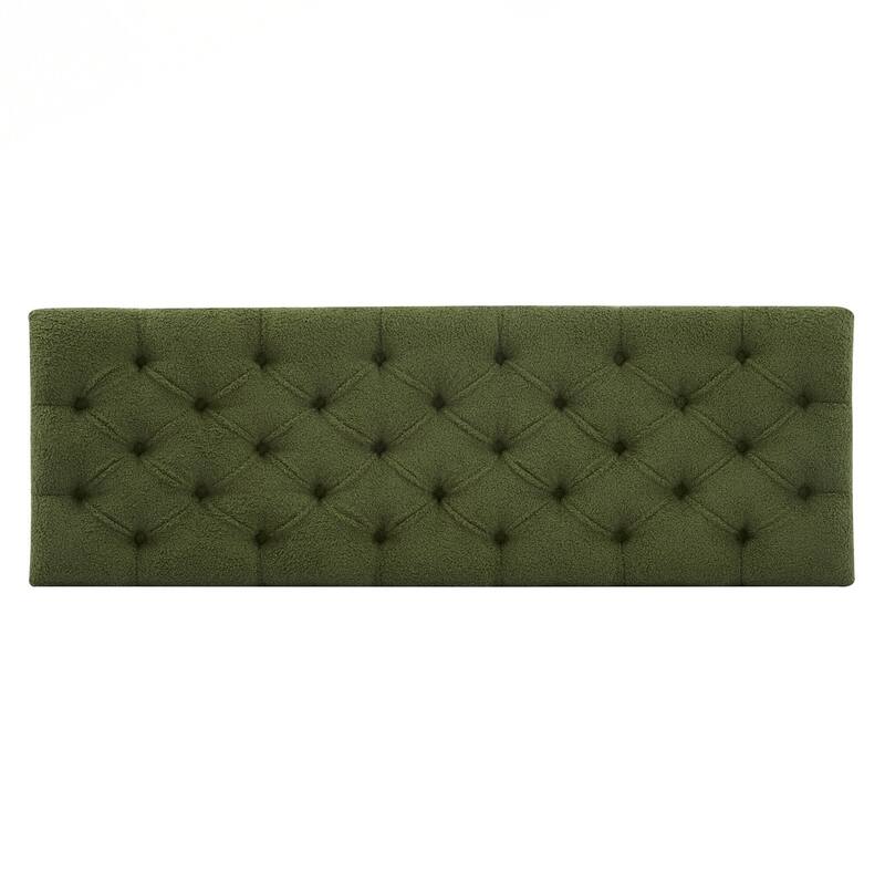 Ottoman Bench with Storage, Rubber Wood Legs, 300 lbs Capacity