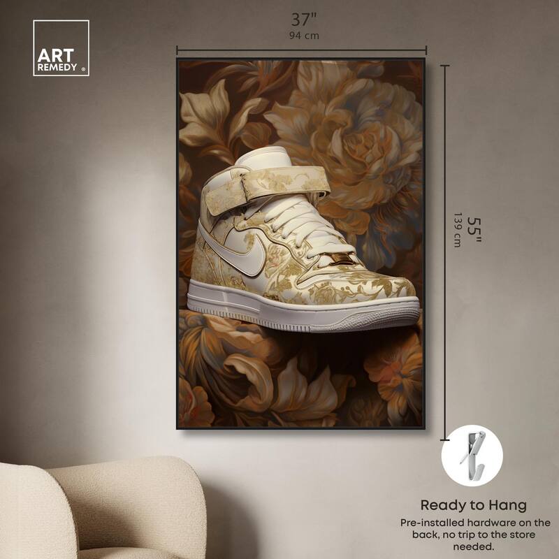 Baroque Sneaker Canvas by Art Remedy