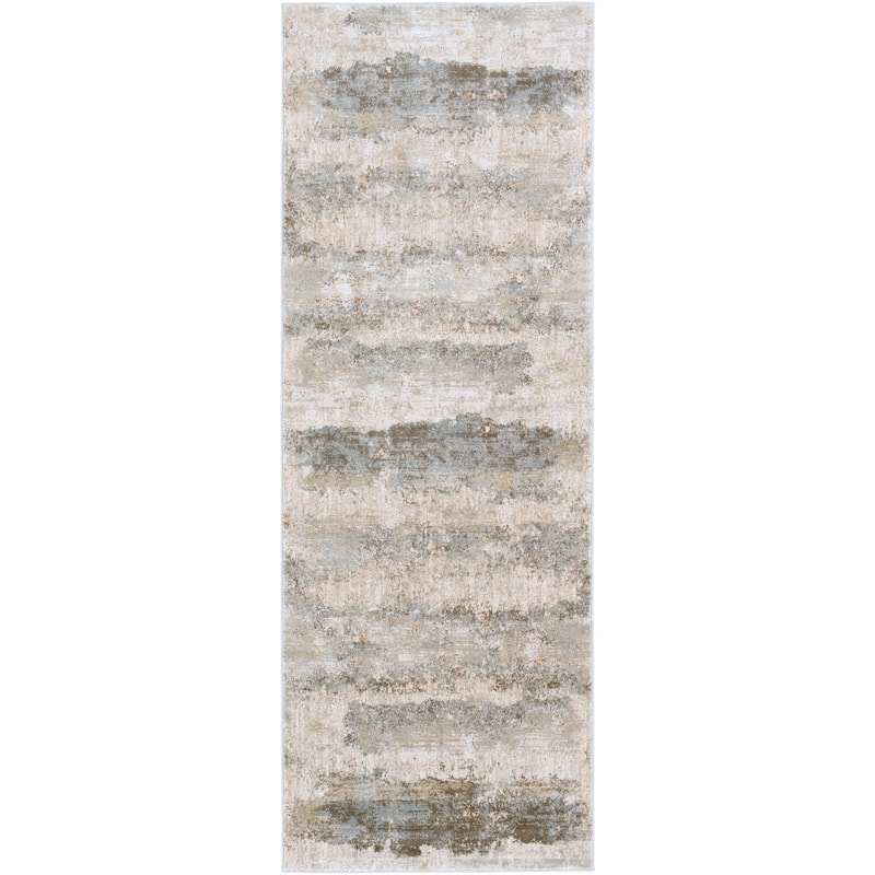 Livabliss Nautical & Coastal Brunswick Abstract Area Rug - 2'7" x 7'3" - Sand