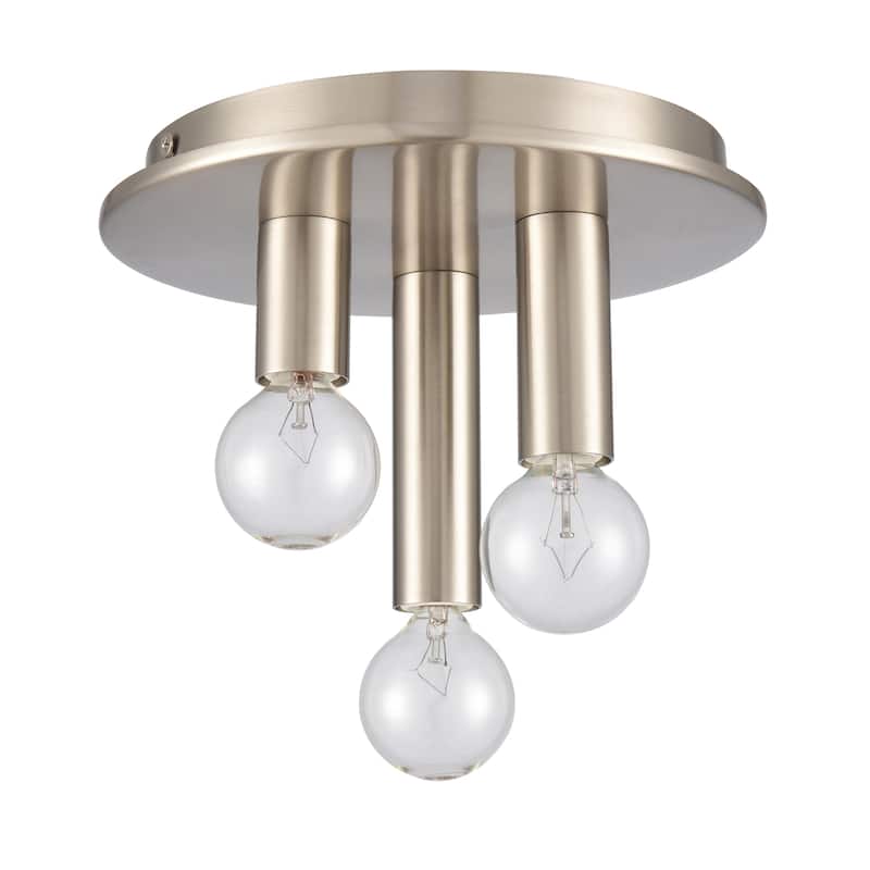 Elk Home Pepper Brushed Nickel Metal 3 Light Flush Mount