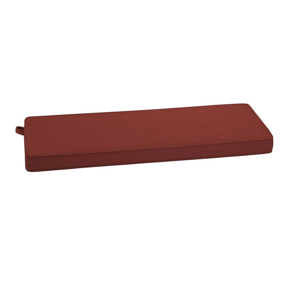 ARDEN Foam Outdoor Double Welted Bench Cushion, 48 x 18