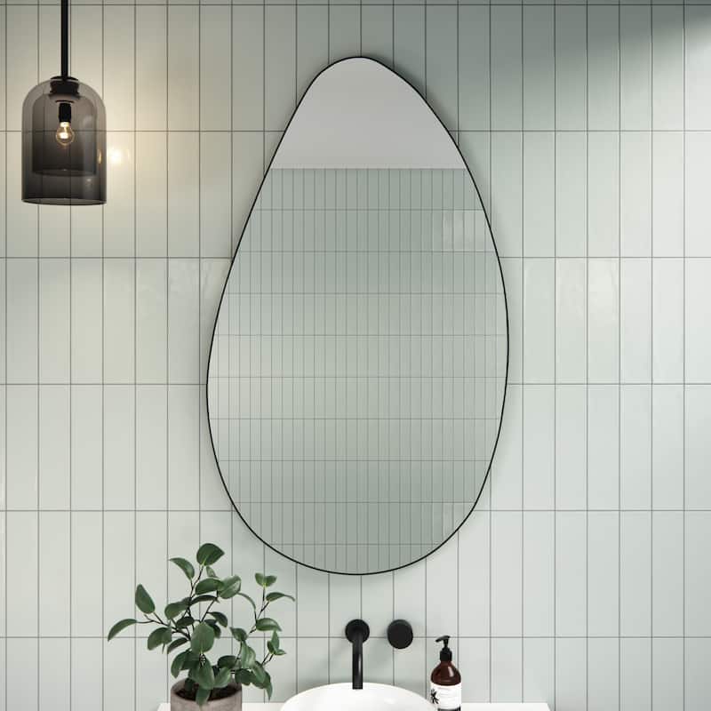 Starla 28 in. x 48 in. Pebble Mirror