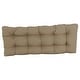 preview thumbnail 56 of 94, Solid Twill Tufted Indoor Bench Cushion (Multiple widths from 42 to 60 inch)