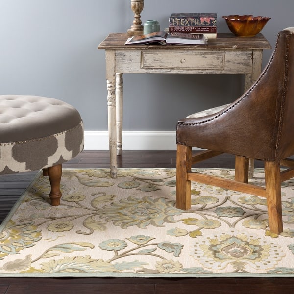 Shop Hand Woven Traditional Beige Brown Floral Durban Area Rug On Sale Overstock 8372488