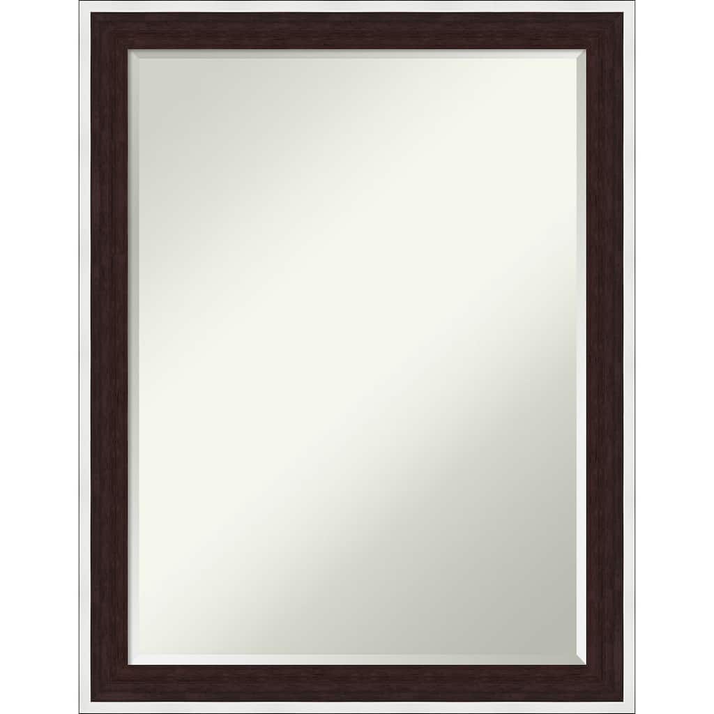 Maya Half-Inch-Bevel Framed Bathroom Vanity Wall Mirror