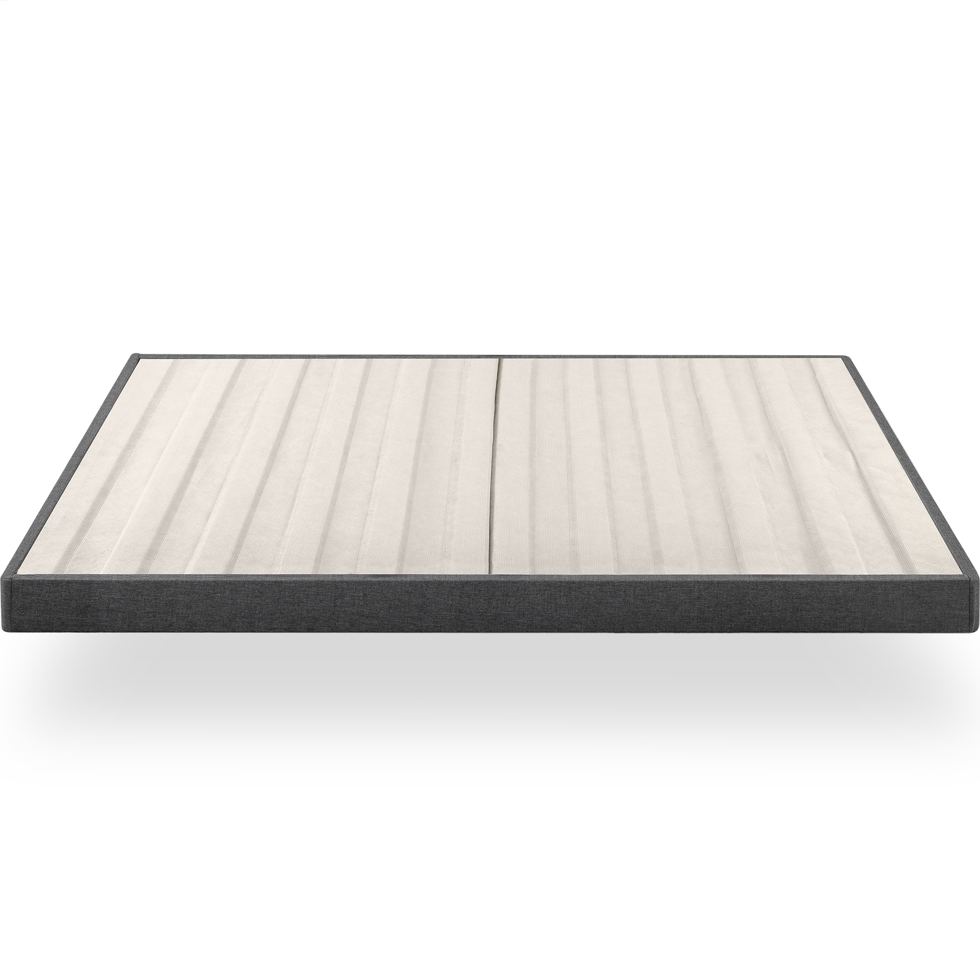 Priage by ZINUS Upholstered Metal and Wood Box Spring, 4 Inch Mattress Foundation