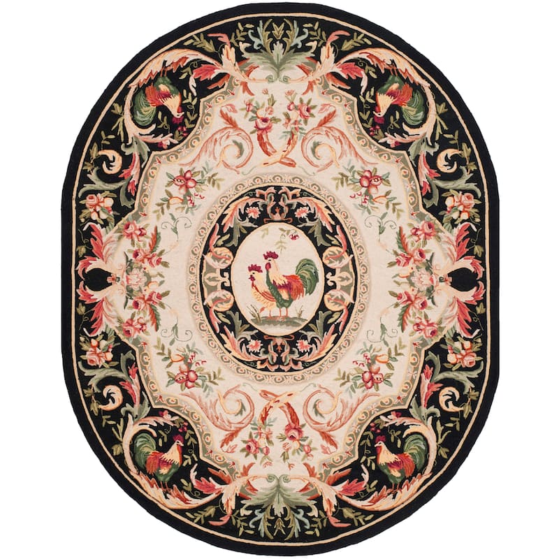 SAFAVIEH Handmade Chelsea Myranda French Country Rooster Wool Rug