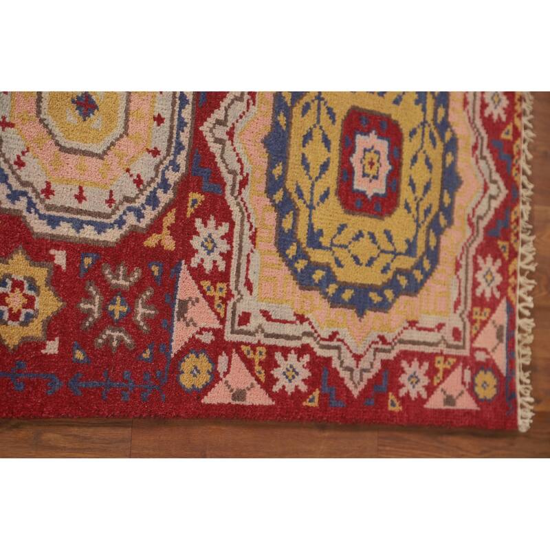 Red Heriz Serapi Oriental Runner Rug Handmade Wool Carpet - 2'5" x 7'10"