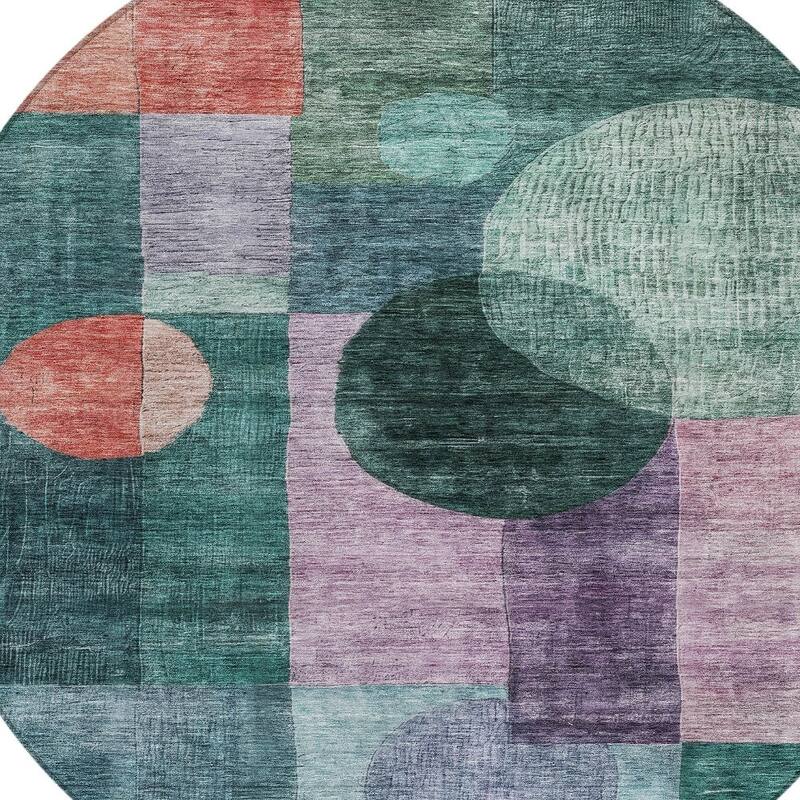 HomeRoots Geometric Transitional Rectangle Outdoor Rug