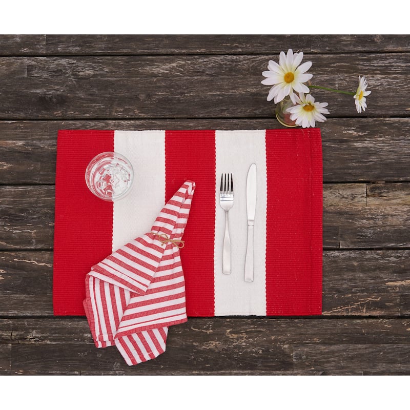 Cabana Stripes Placemats Sets of 6 Collection