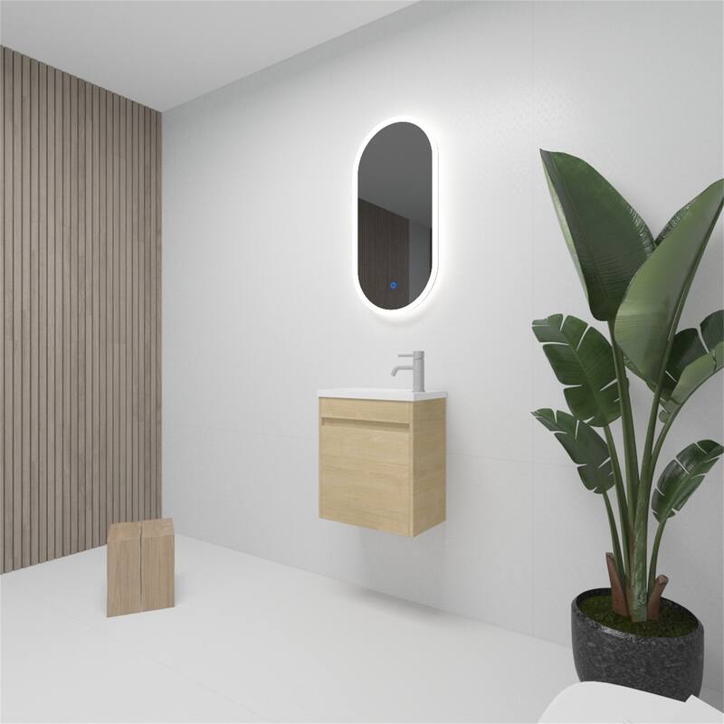 17 Inch Bathroom Vanity With Single Sink For Small Bathroom