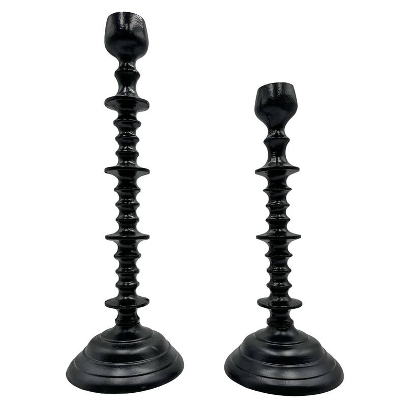 Set of 2 Decorative Handmade Aluminum Artistic Candle holder - Set of 2