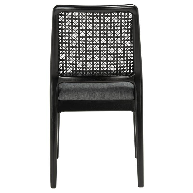 SAFAVIEH Sylva Rattan Cushion Dining Chair (Set of 2) - 19" W x 17.5" L x 32" H - 19Wx18Dx32H
