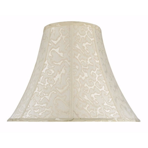 Aspen Creative Bell Shape Spider Construction Lamp Shade in Off White (8" x 18" x 14"). Opens flyout.