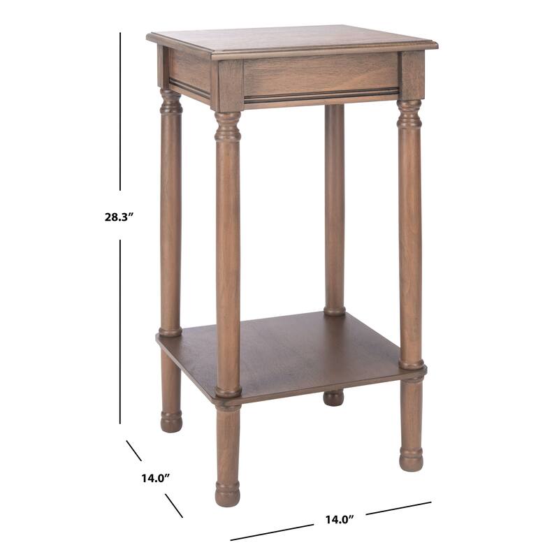 SAFAVIEH Agnita Square Accent Table - 14" W x 14" L x 28.3" H - 14Wx14Dx28H
