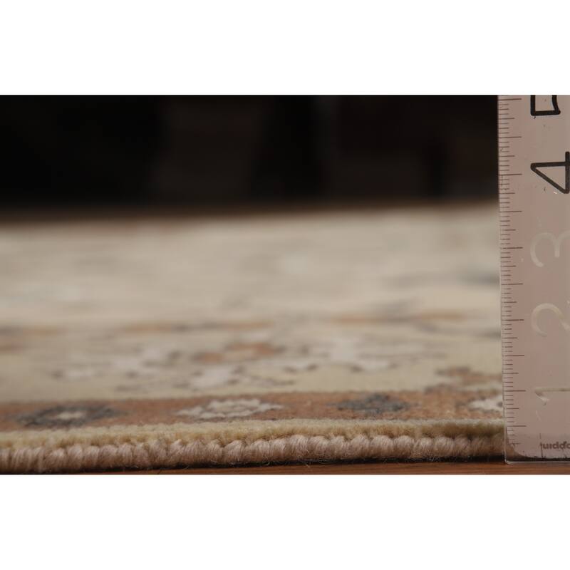 Oushak Indian Area Rug Handmade Grey Wool Carpet - 8'11" x 11'10"