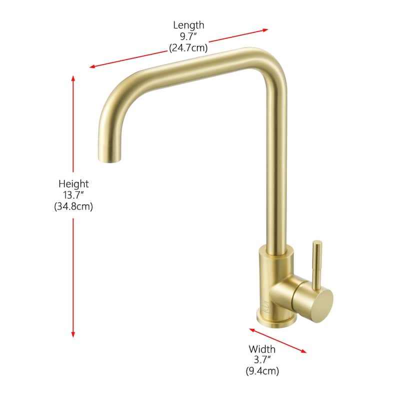 Indigo Home Single Handle Pull Down Sprayer Kitchen Faucet