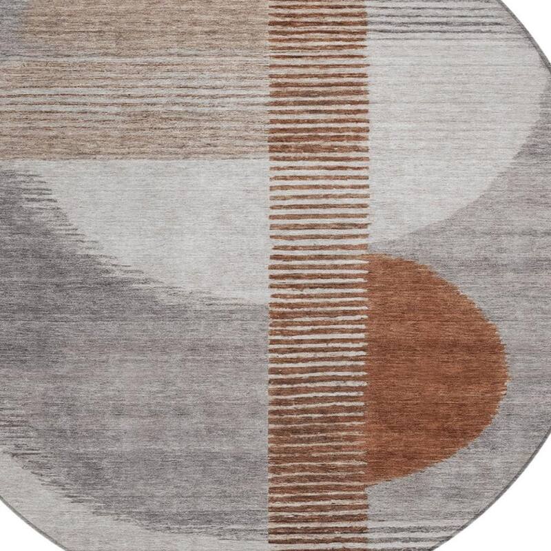 HomeRoots Geometric Transitional Rectangle Outdoor Rug