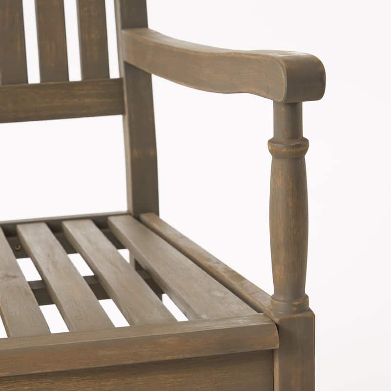 Arcadia Outdoor Acacia Wood Rocking Chair by Christopher Knight Home