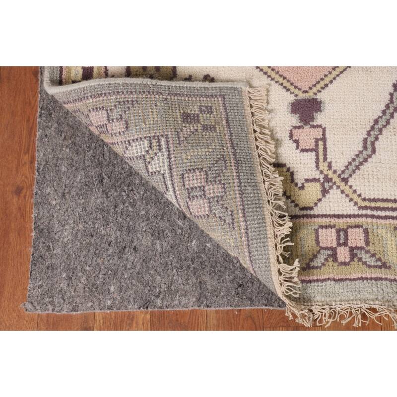 All-Over Oushak Oriental Large Area Rug Handmade Wool Carpet - 10'0" x 13'9"