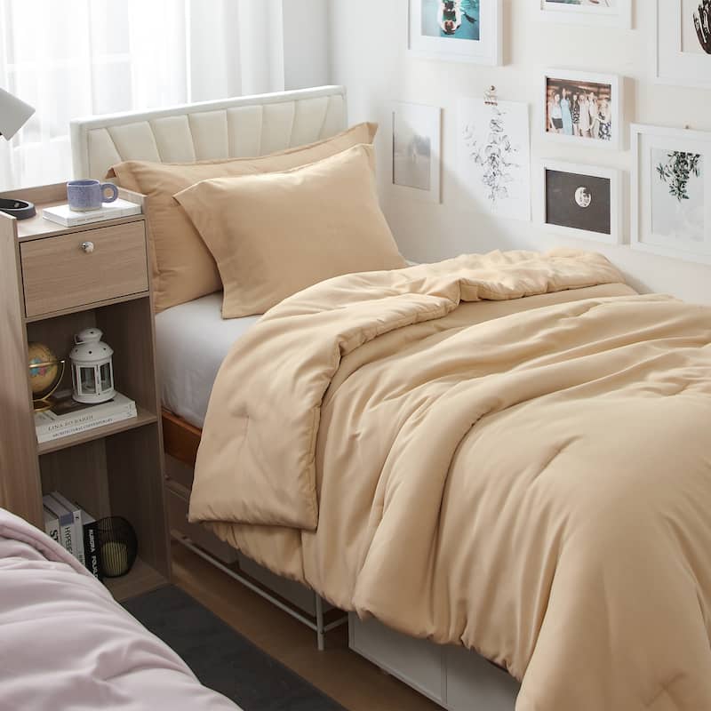 Dorm Haul® - Cozy College Comforter Set - Twin XL Bedding - Marzipan