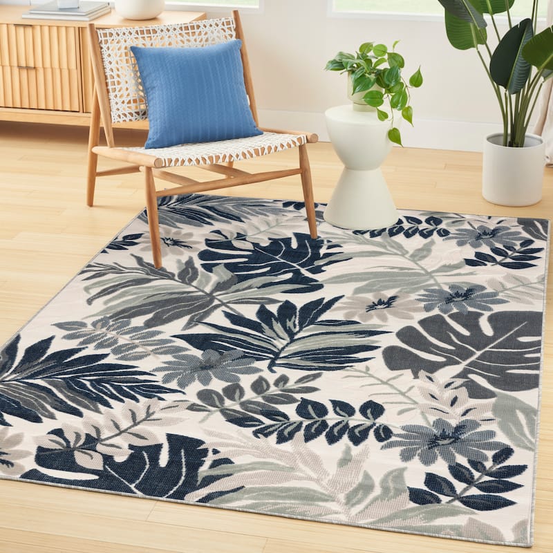 Nourison Suncoast Indoor/Outdoor Tropical Floral Area Rug