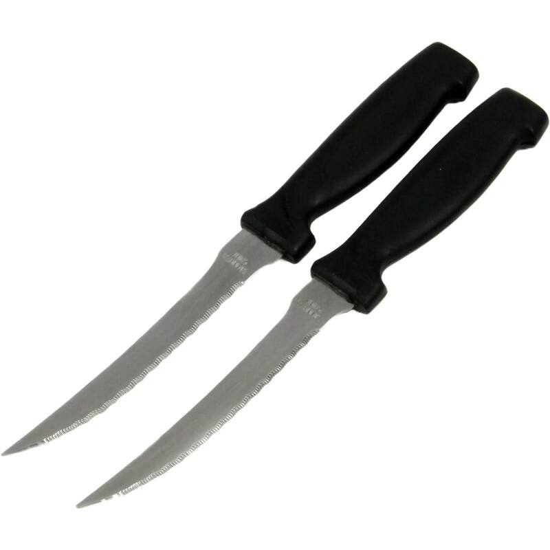 Chef Craft 2pc Stainless Steel Blade Vegetable Knife Set - Great for Precise Cutting of Tomatoes, Cucumbers and more - 1 Set