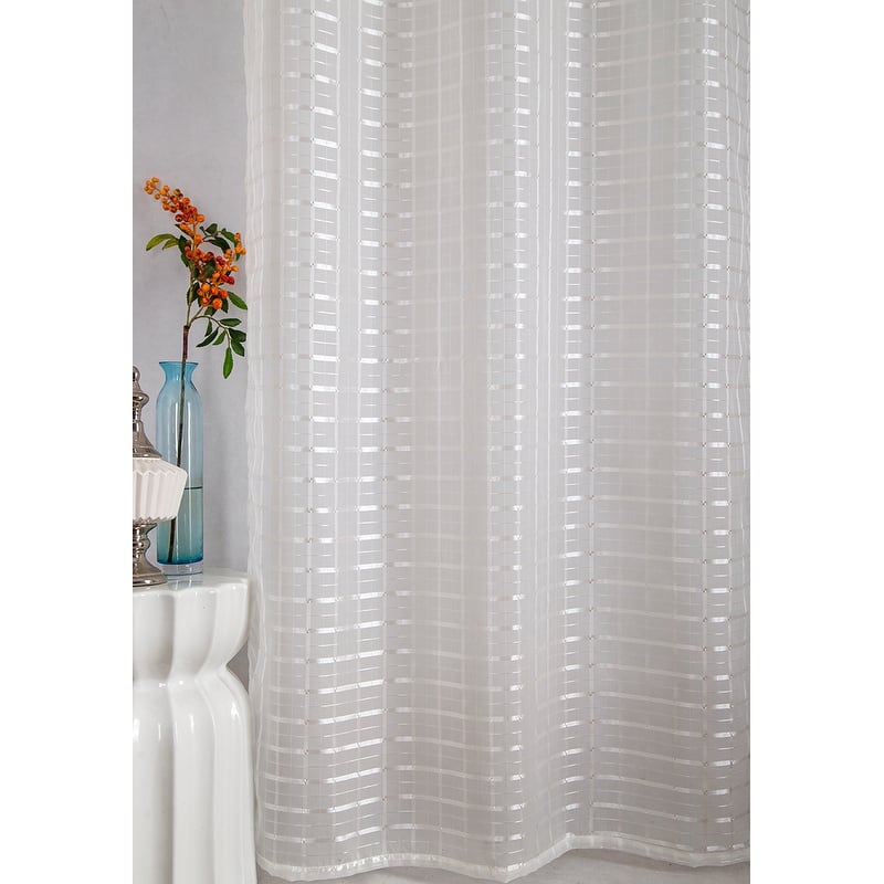 Porch & Den Modena Box Voile 90-inch Grommet Curtain Panel