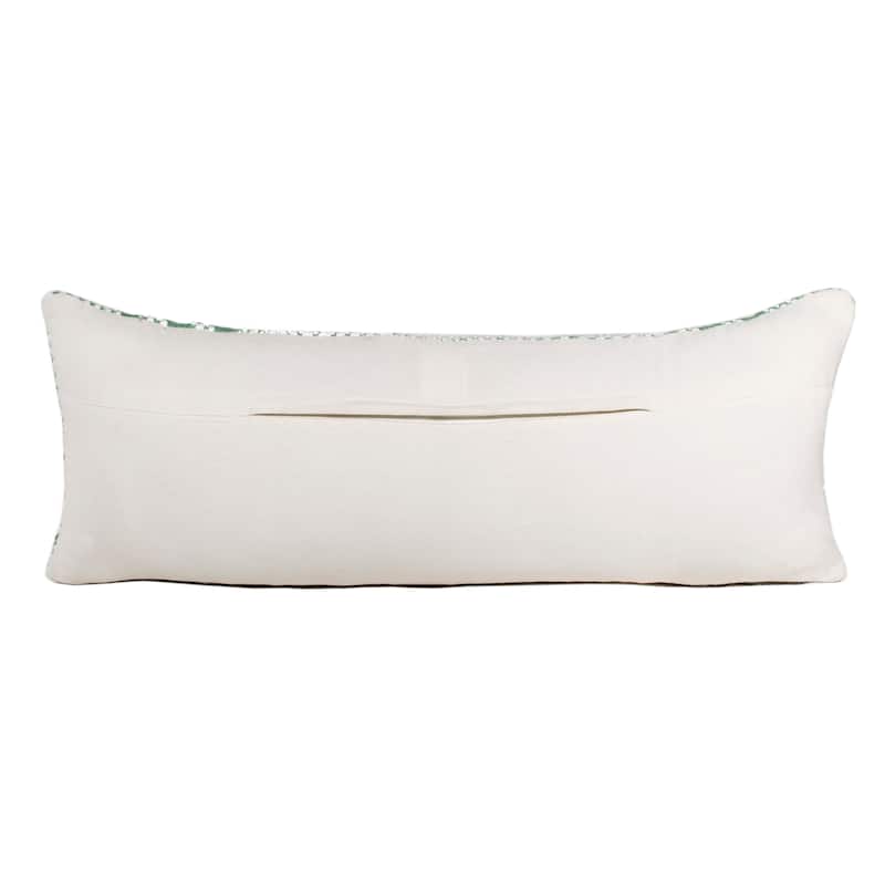 Sevita Going Green Striped Handwoven Lumbar Throw Pillow