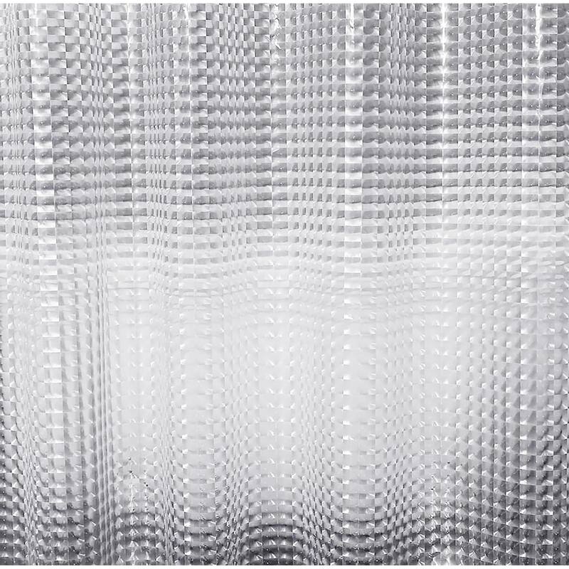 71" x 71" - Clear EVA Shower Curtain Liner With 12 Hooks
